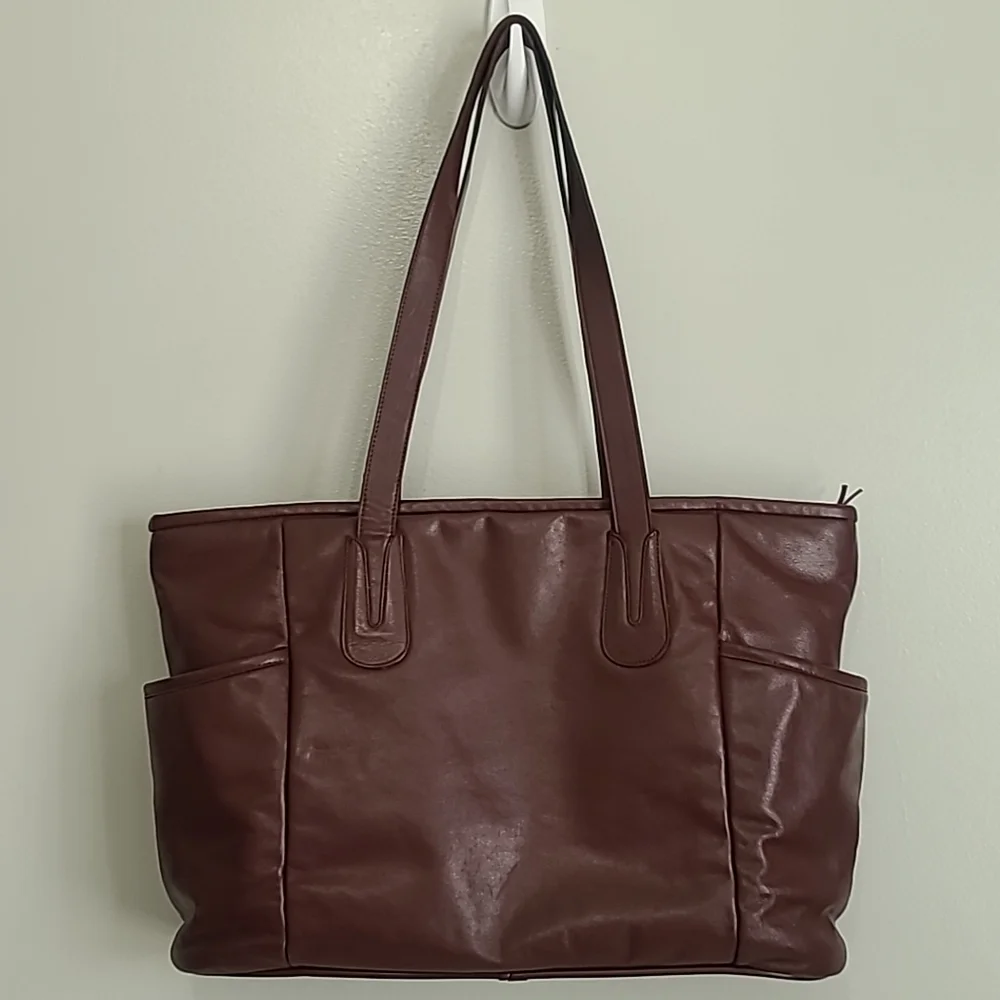 Etienne Aigner Vintage Brick Hobo Purse - Picture 7 of 10